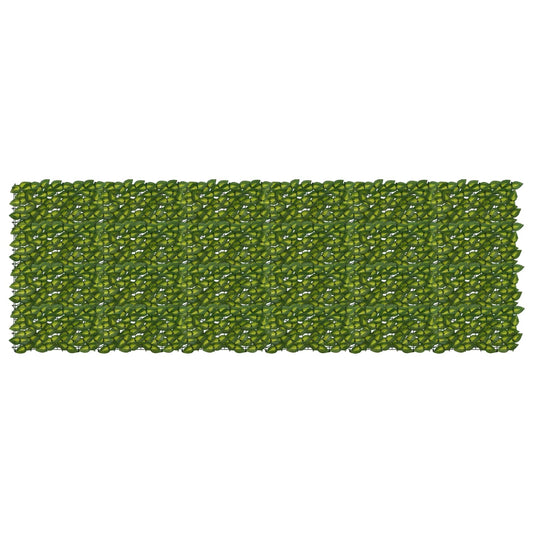 vidaXL Balcony Screen with Leaves Green and Yellow 300 x 100 cm