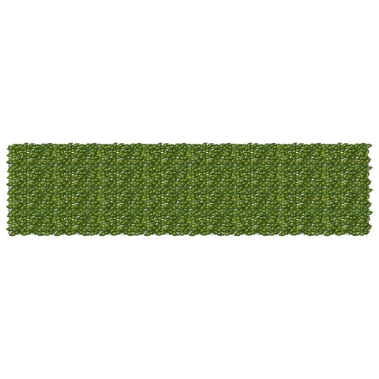 vidaXL Balcony Screen with Leaves Green and Yellow 400 x 100 cm