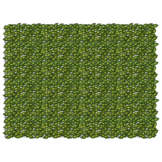 vidaXL Balcony Screen with Leaves Green and Yellow 200 x 150 cm