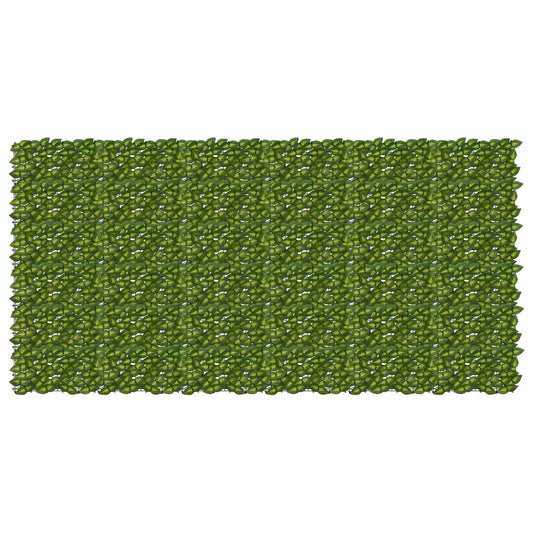 vidaXL Balcony Screen with Leaves Green and Yellow 300 x 150 cm