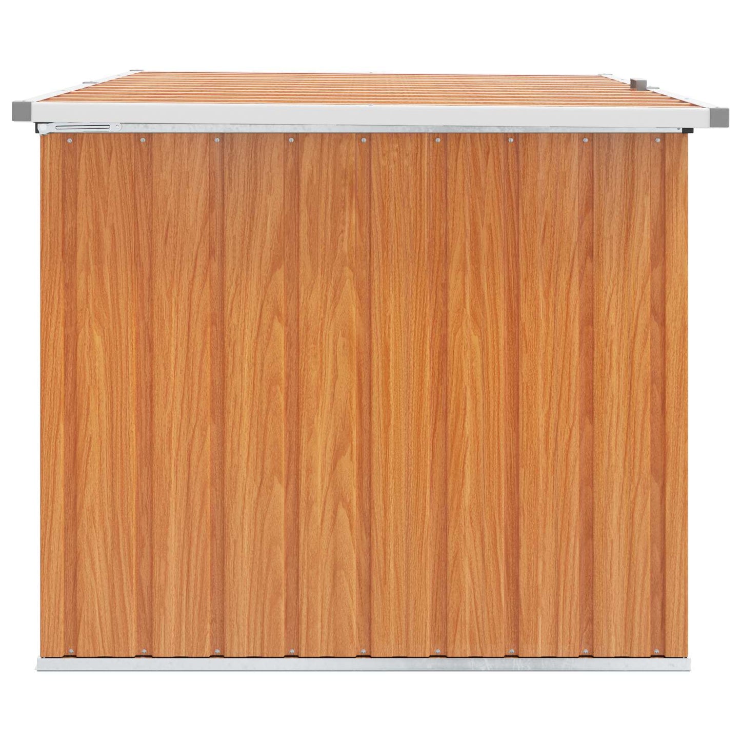 vidaXL Outdoor Storage Box Galvanised Steel 150 x 101 x 91 cm Wood