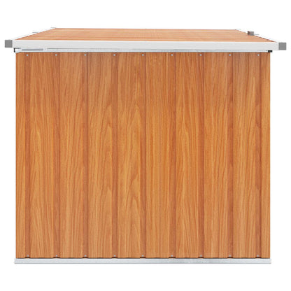 vidaXL Outdoor Storage Box Galvanised Steel 150 x 101 x 91 cm Wood