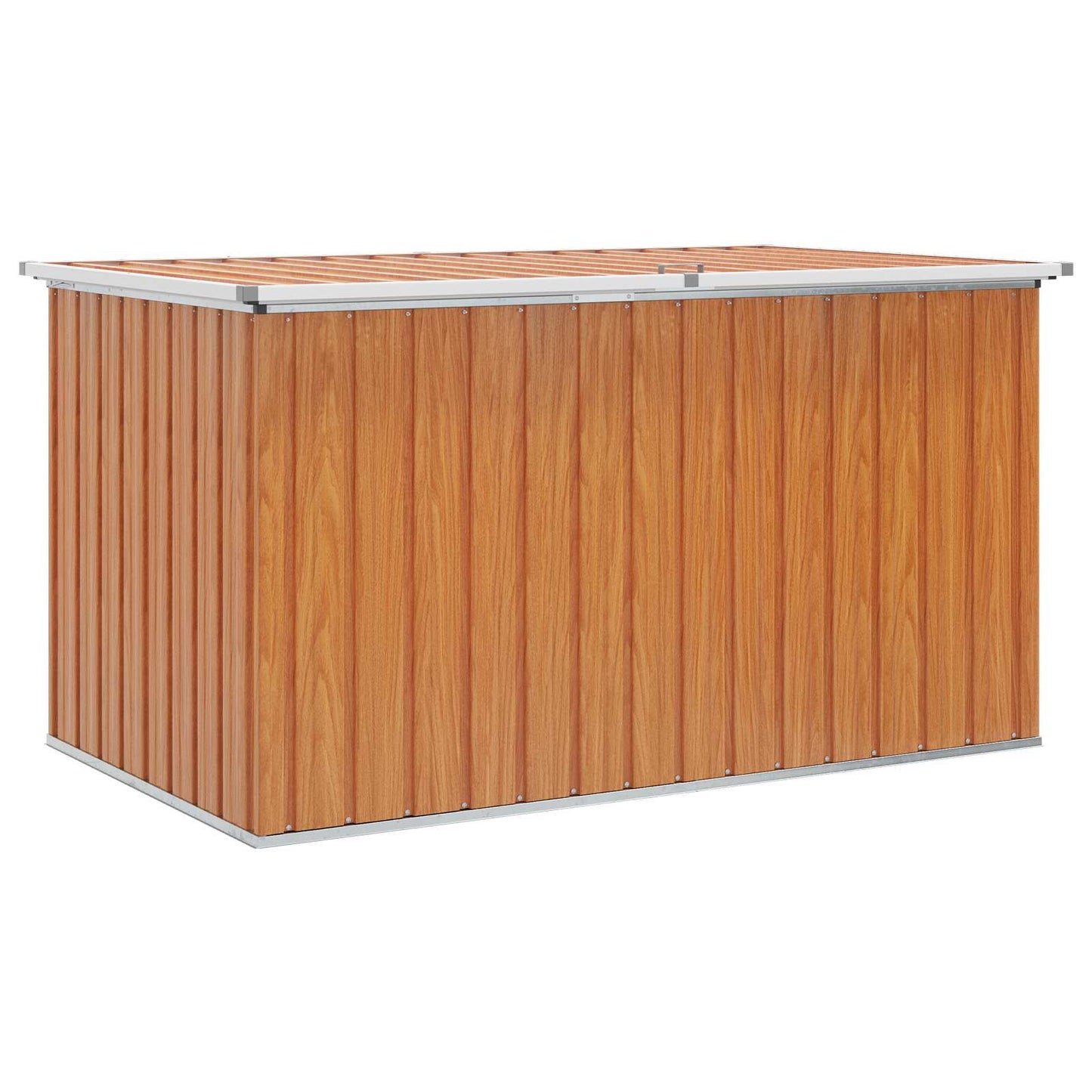 vidaXL Outdoor Storage Box Galvanised Steel 171 x 99 x 93 cm Wood-like