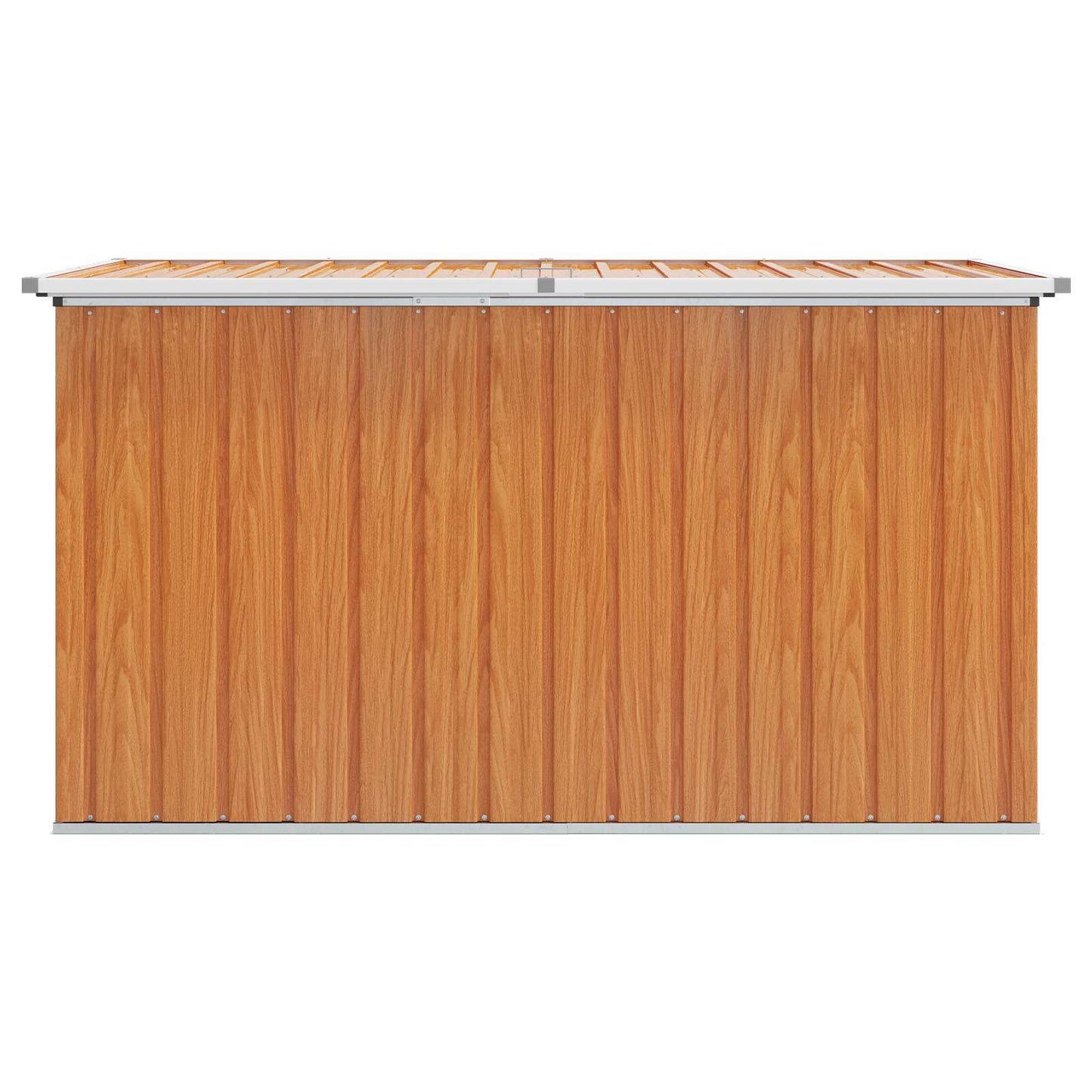 vidaXL Outdoor Storage Box Galvanised Steel 171 x 99 x 93 cm Wood-like