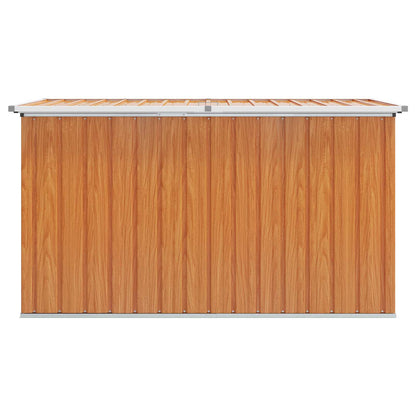 vidaXL Outdoor Storage Box Galvanised Steel 171 x 99 x 93 cm Wood-like