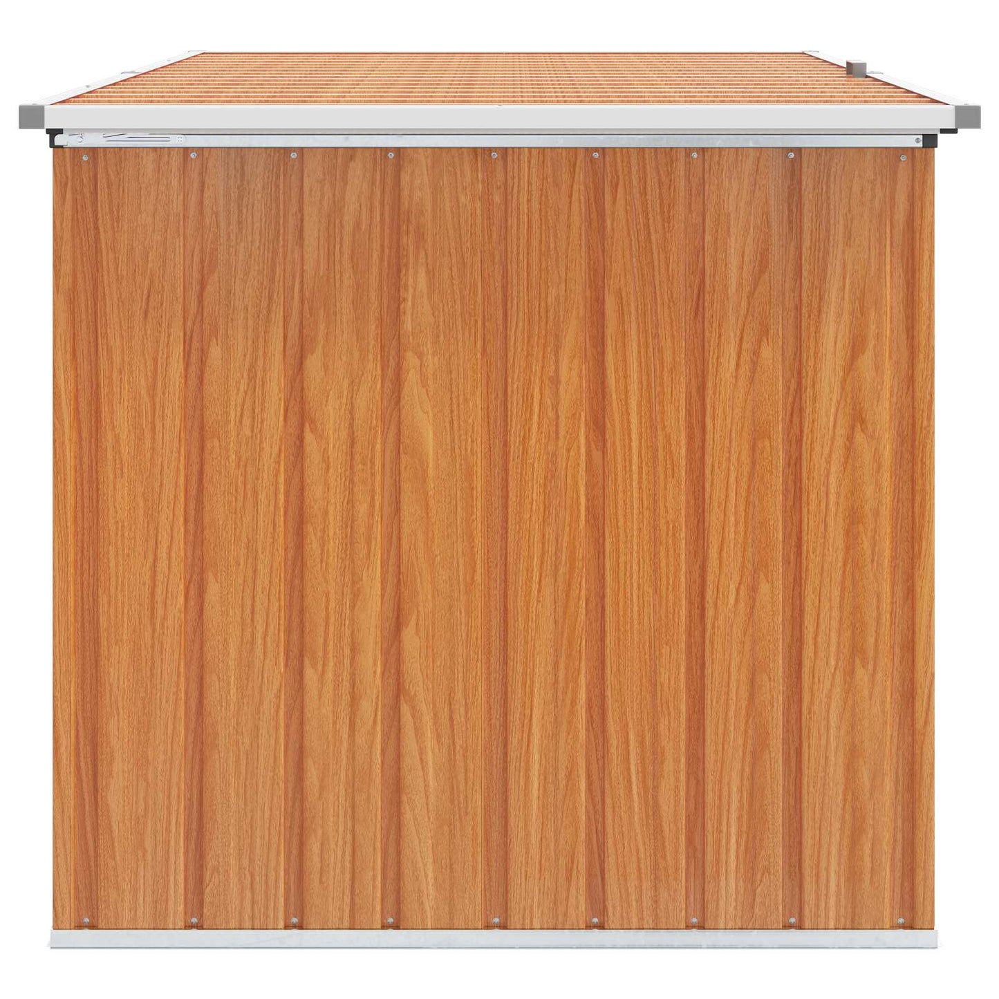 vidaXL Outdoor Storage Box Galvanised Steel 171 x 99 x 93 cm Wood-like