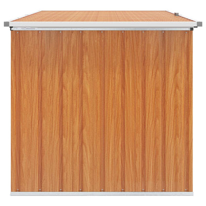 vidaXL Outdoor Storage Box Galvanised Steel 171 x 99 x 93 cm Wood-like