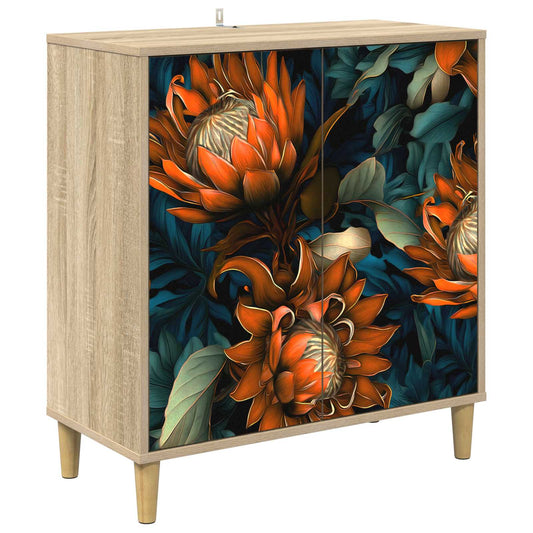 vidaXL Sideboard LOCHEM Sonoma 69 x 33 x 75 cm Engineered Wood