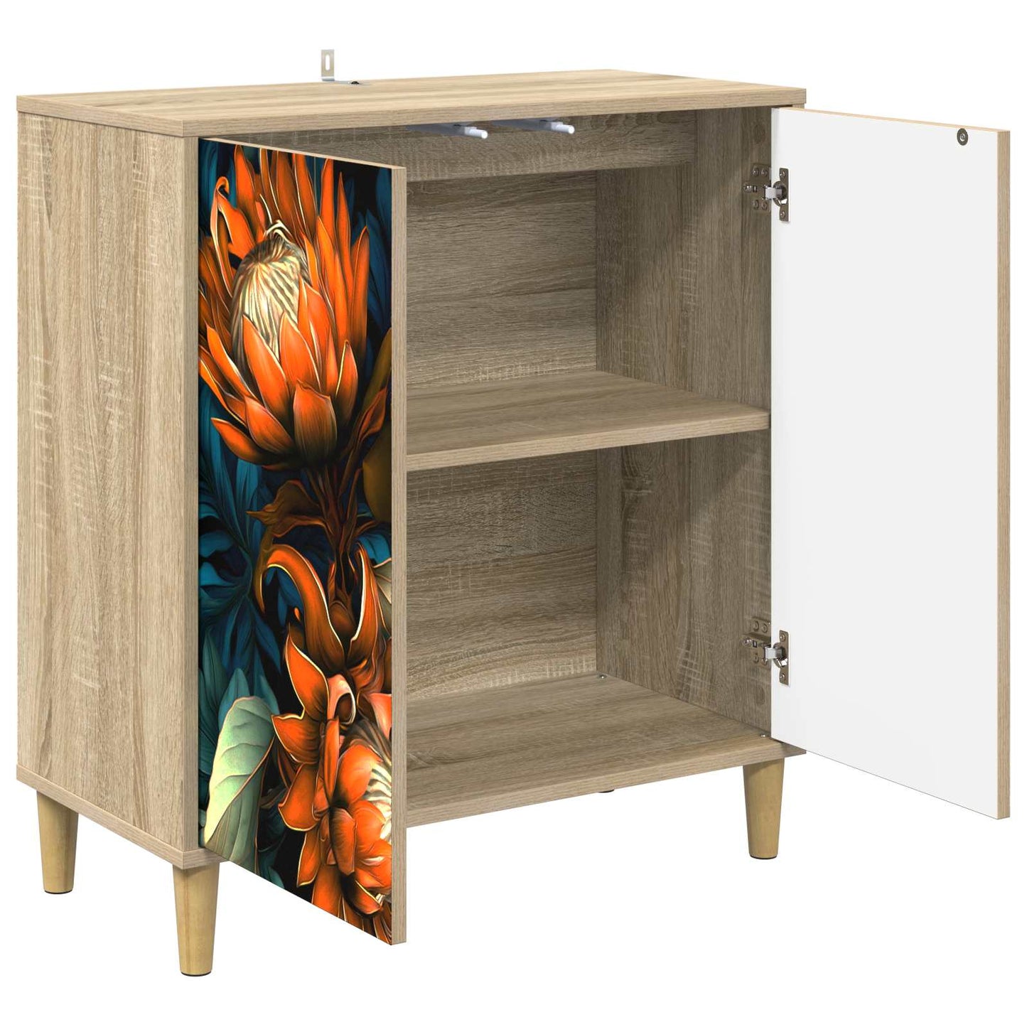 vidaXL Sideboard LOCHEM Sonoma 69 x 33 x 75 cm Engineered Wood