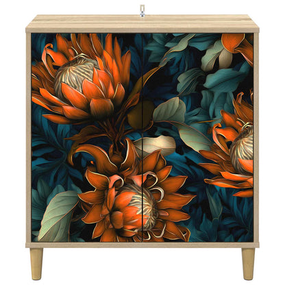 vidaXL Sideboard LOCHEM Sonoma 69 x 33 x 75 cm Engineered Wood
