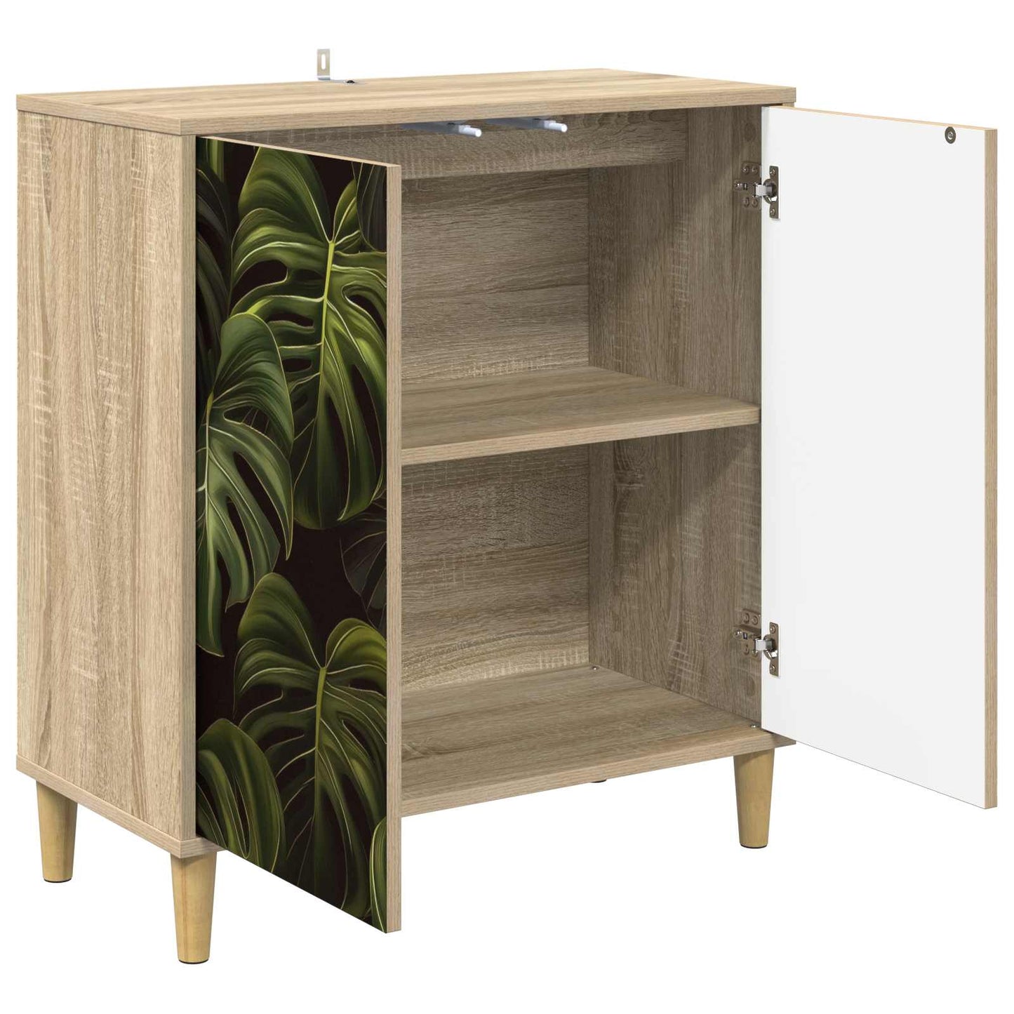 vidaXL Sideboard ELBURG Sonoma 69 x 33 x 75 cm Engineered Wood
