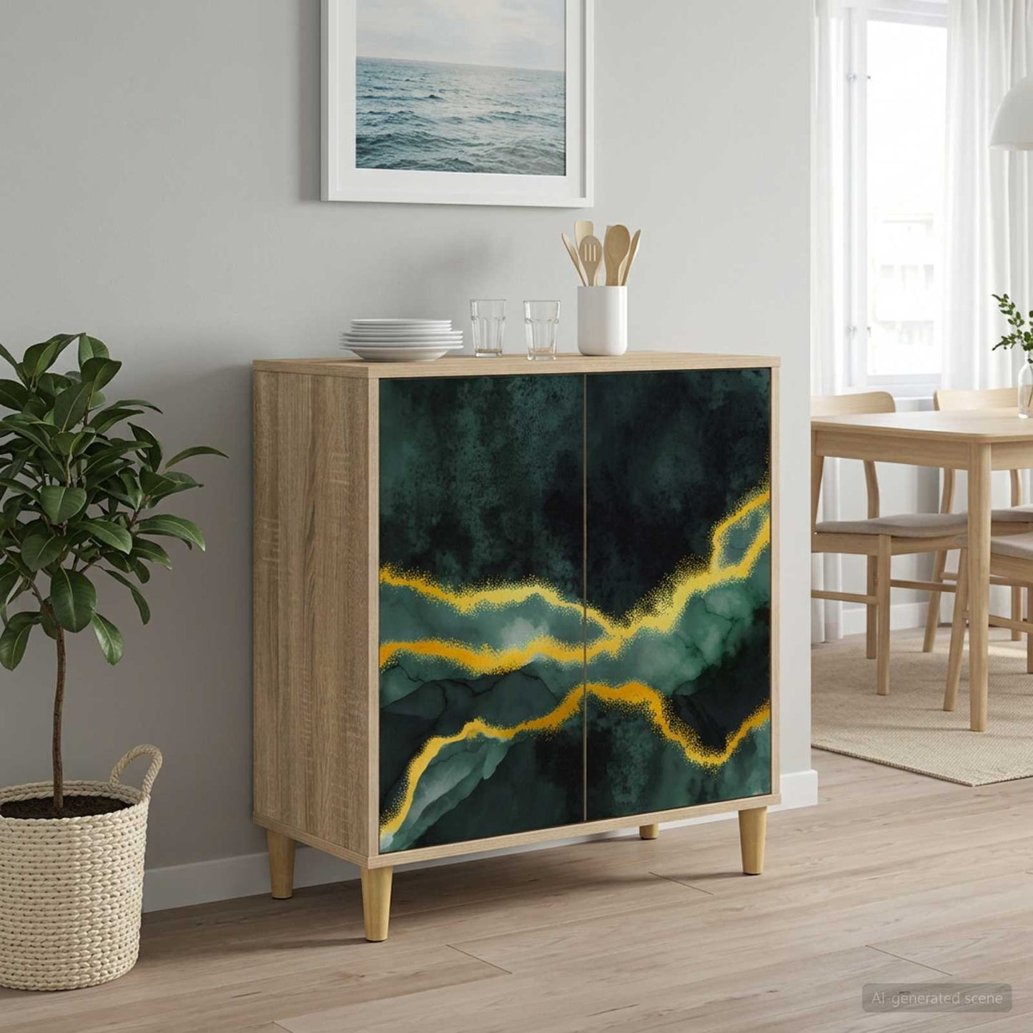 vidaXL Sideboard WIJHE Sonoma 69 x 33 x 75 cm Engineered Wood