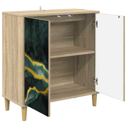 vidaXL Sideboard WIJHE Sonoma 69 x 33 x 75 cm Engineered Wood