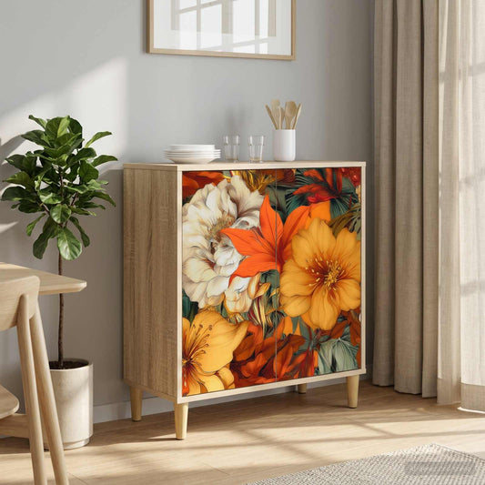 vidaXL Sideboard GENNEP Sonoma 69 x 33 x 75 cm Engineered Wood