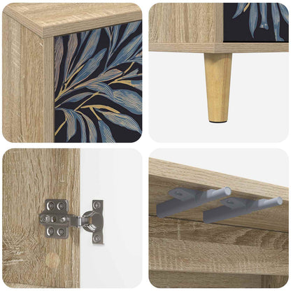 vidaXL Sideboard DOKKUM Sonoma 69 x 33 x 75 cm Engineered Wood