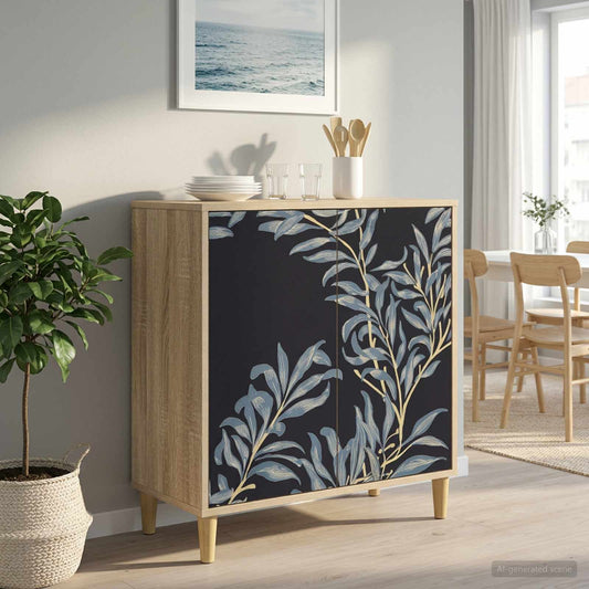 vidaXL Sideboard DOKKUM Sonoma 69 x 33 x 75 cm Engineered Wood