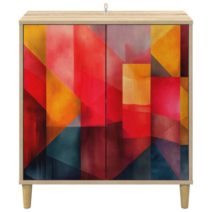 vidaXL Sideboard HEESCH Sonoma 69 x 33 x 75 cm Engineered Wood
