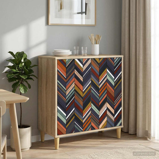 vidaXL Sideboard OMMEN Sonoma 69 x 33 x 75 cm Engineered Wood