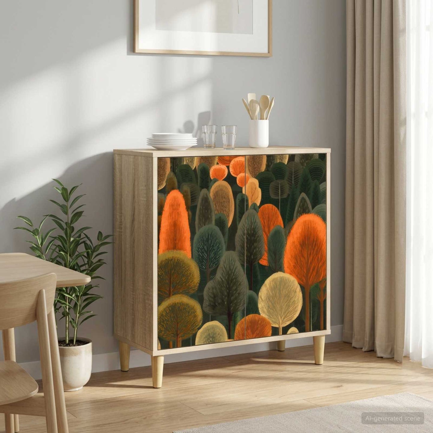 vidaXL Sideboard ZAANDAM Sonoma 69 x 33 x 75 cm Engineered Wood