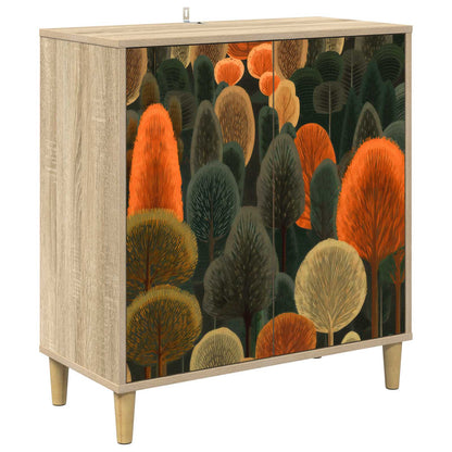 vidaXL Sideboard ZAANDAM Sonoma 69 x 33 x 75 cm Engineered Wood