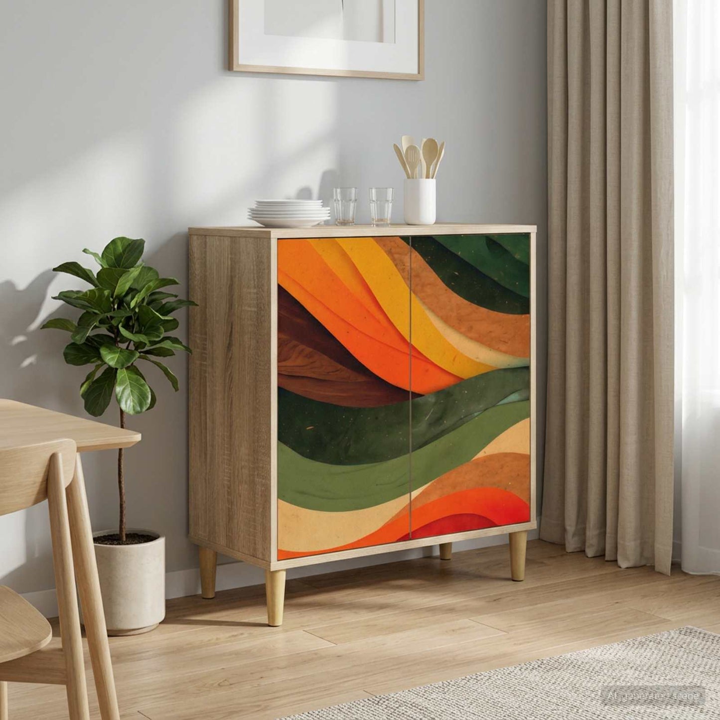 vidaXL Sideboard BONN Sonoma 69 x 33 x 75 cm Engineered Wood