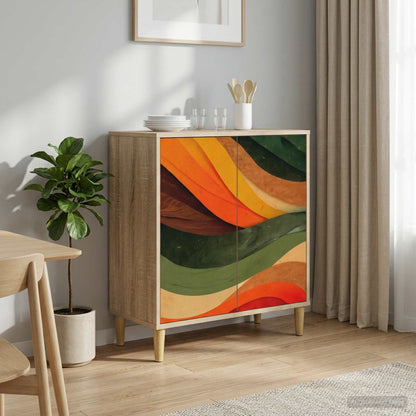 vidaXL Sideboard BONN Sonoma 69 x 33 x 75 cm Engineered Wood