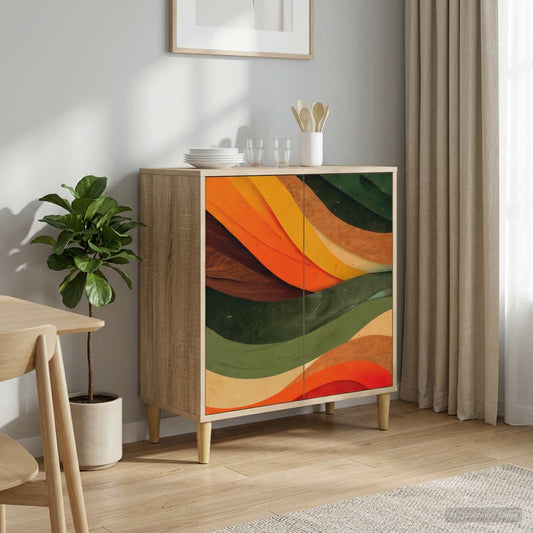 vidaXL Sideboard BONN Sonoma 69 x 33 x 75 cm Engineered Wood