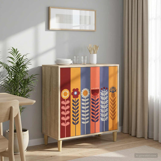 vidaXL Sideboard ESSEN Sonoma 69 x 33 x 75 cm Engineered Wood
