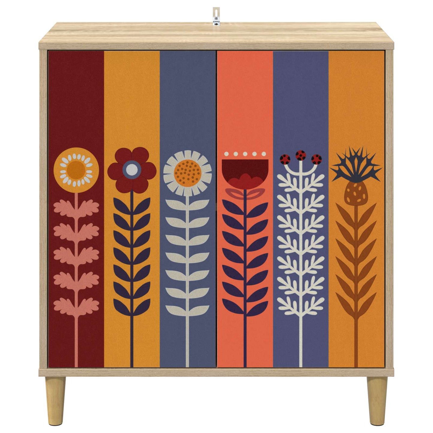 vidaXL Sideboard ESSEN Sonoma 69 x 33 x 75 cm Engineered Wood