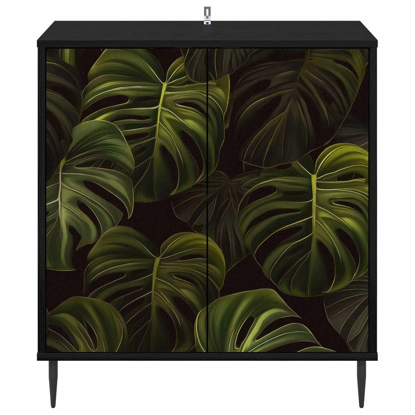 vidaXL Sideboard ELBURG Black Oak 69 x 33 x 76 cm Engineered Wood