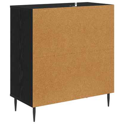 vidaXL Sideboard WIJHE Black Oak 69 x 33 x 76 cm Engineered Wood