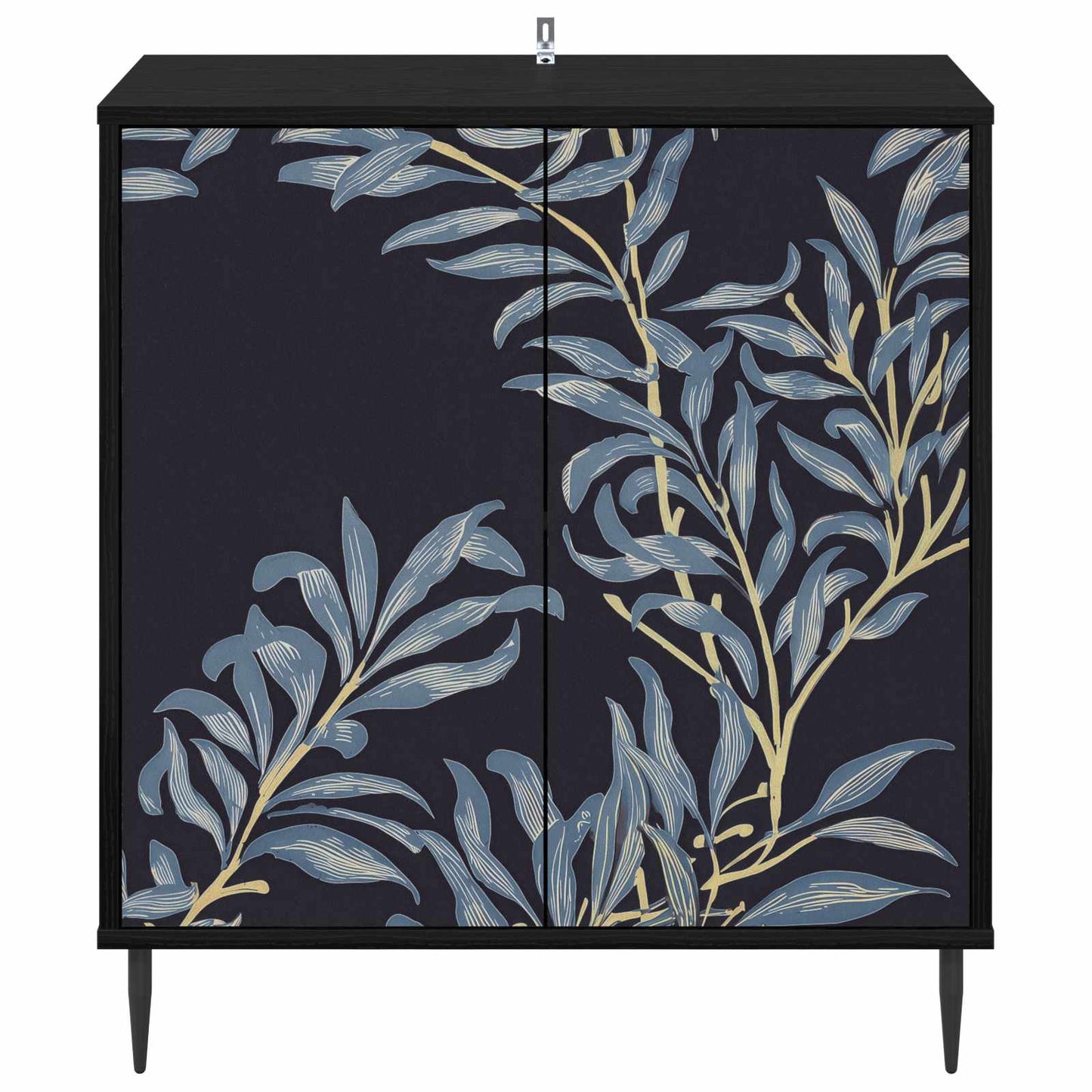 vidaXL Sideboard DOKKUM Black Oak 69 x 33 x 76 cm Engineered Wood