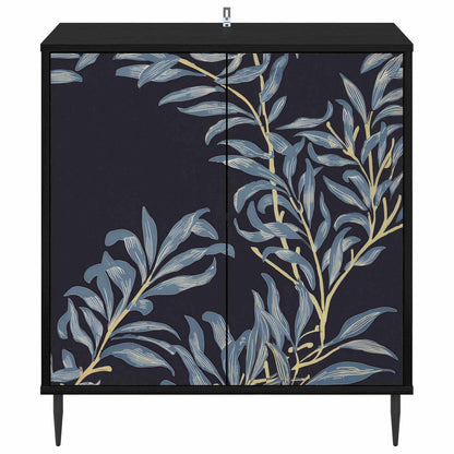 vidaXL Sideboard DOKKUM Black Oak 69 x 33 x 76 cm Engineered Wood