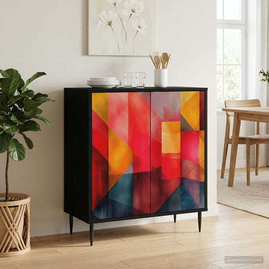 vidaXL Sideboard HEESCH Black Oak 69 x 33 x 76 cm Engineered Wood