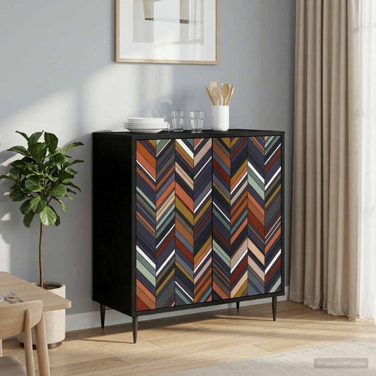 vidaXL Sideboard OMMEN Black Oak 69 x 33 x 76 cm Engineered Wood