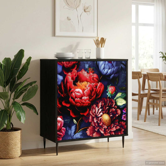 vidaXL Sideboard KIEL Black Oak 69 x 33 x 76 cm Engineered Wood