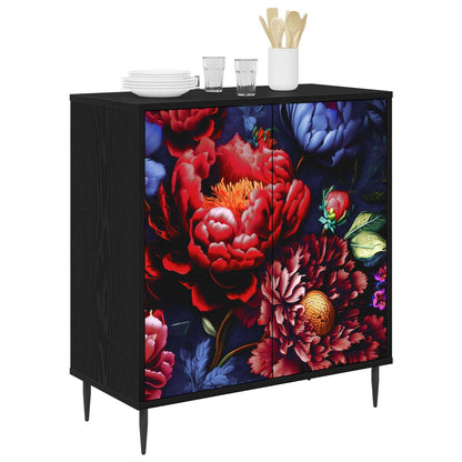 vidaXL Sideboard KIEL Black Oak 69 x 33 x 76 cm Engineered Wood