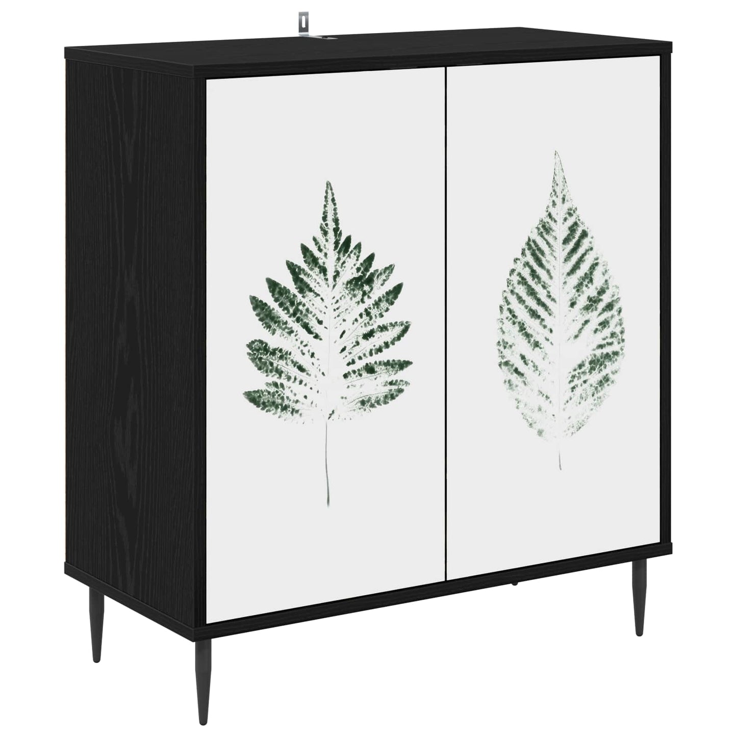 vidaXL Sideboard HANAU Black Oak 69 x 33 x 76 cm Engineered Wood