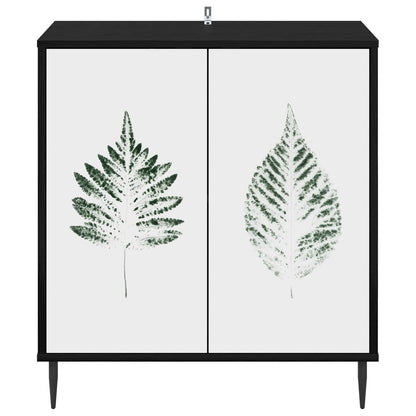 vidaXL Sideboard HANAU Black Oak 69 x 33 x 76 cm Engineered Wood