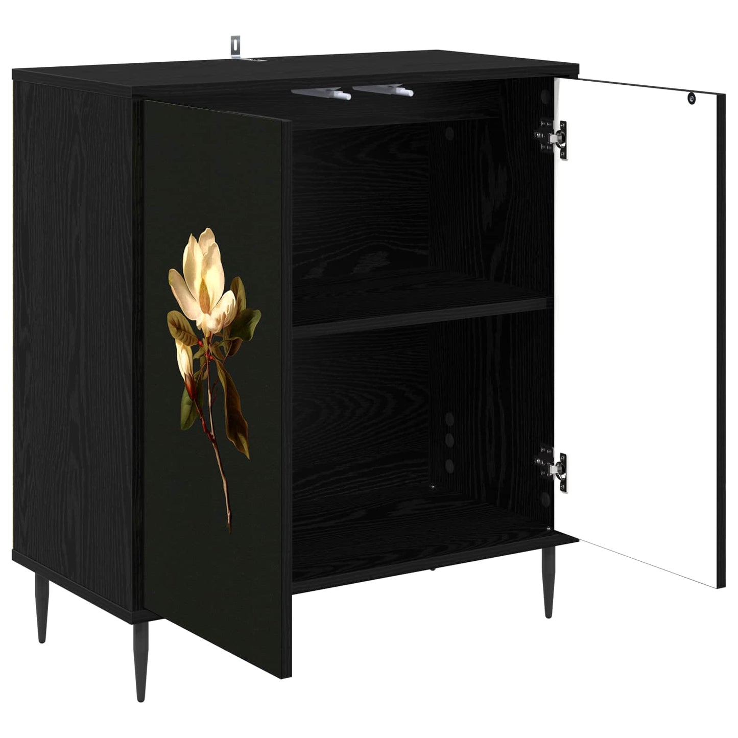 vidaXL Sideboard BREMEN Black Oak 69 x 33 x 76 cm Engineered Wood