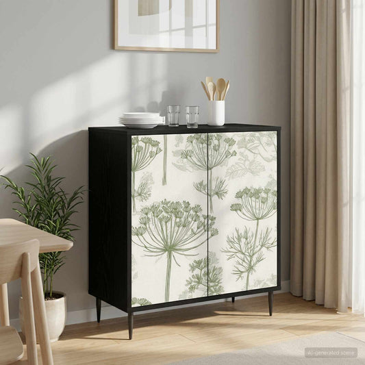 vidaXL Sideboard GOTHA Black Oak 69 x 33 x 76 cm Engineered Wood