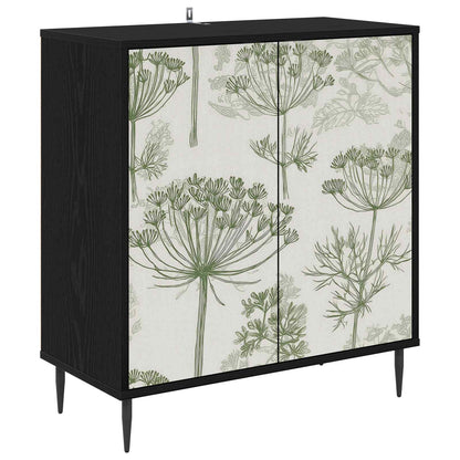 vidaXL Sideboard GOTHA Black Oak 69 x 33 x 76 cm Engineered Wood