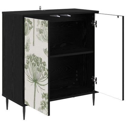 vidaXL Sideboard GOTHA Black Oak 69 x 33 x 76 cm Engineered Wood