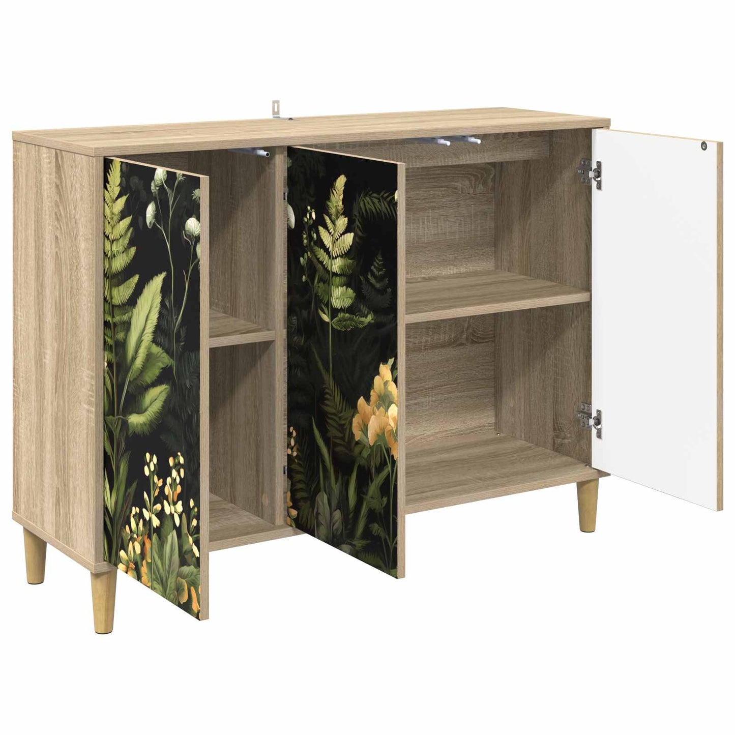 vidaXL Sideboard RHENEN Sonoma 102 x 33 x 75 cm Engineered Wood