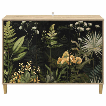 vidaXL Sideboard RHENEN Sonoma 102 x 33 x 75 cm Engineered Wood