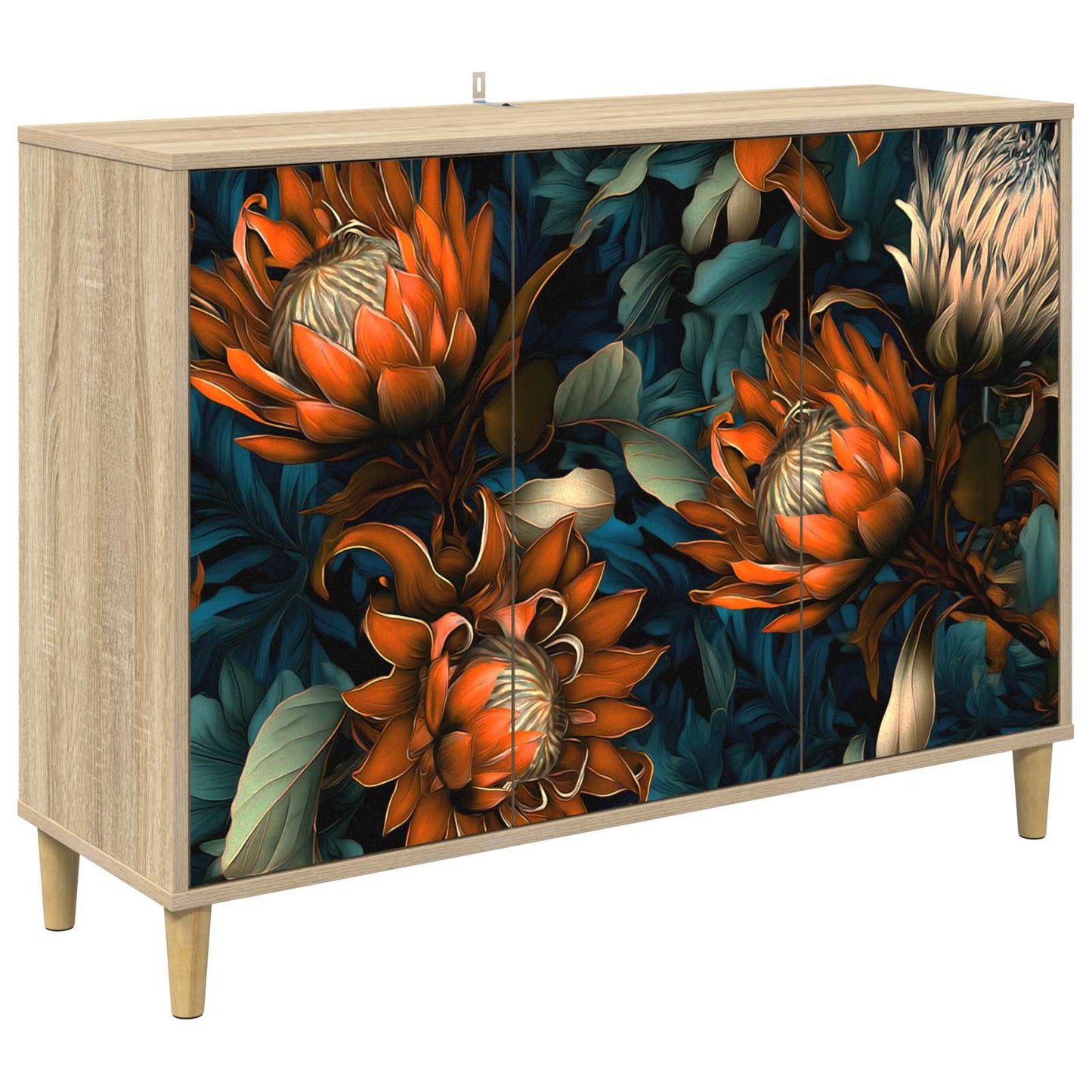 vidaXL Sideboard LOCHEM Sonoma 102 x 33 x 75 cm Engineered Wood