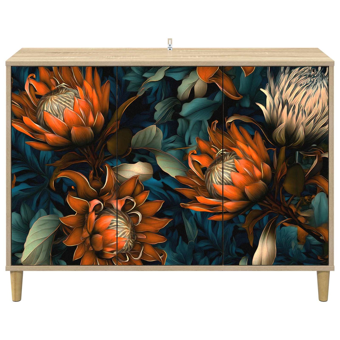 vidaXL Sideboard LOCHEM Sonoma 102 x 33 x 75 cm Engineered Wood