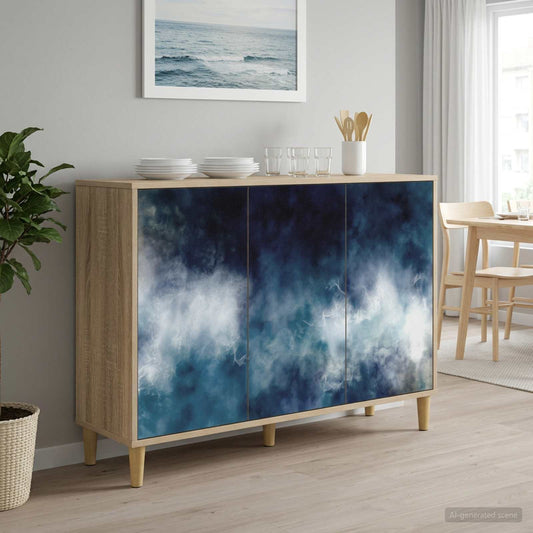 vidaXL Sideboard RAALTE Sonoma 102 x 33 x 75 cm Engineered Wood