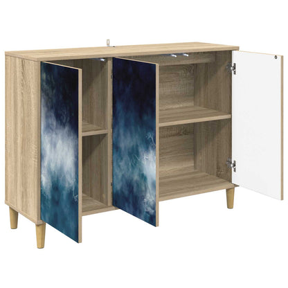 vidaXL Sideboard RAALTE Sonoma 102 x 33 x 75 cm Engineered Wood