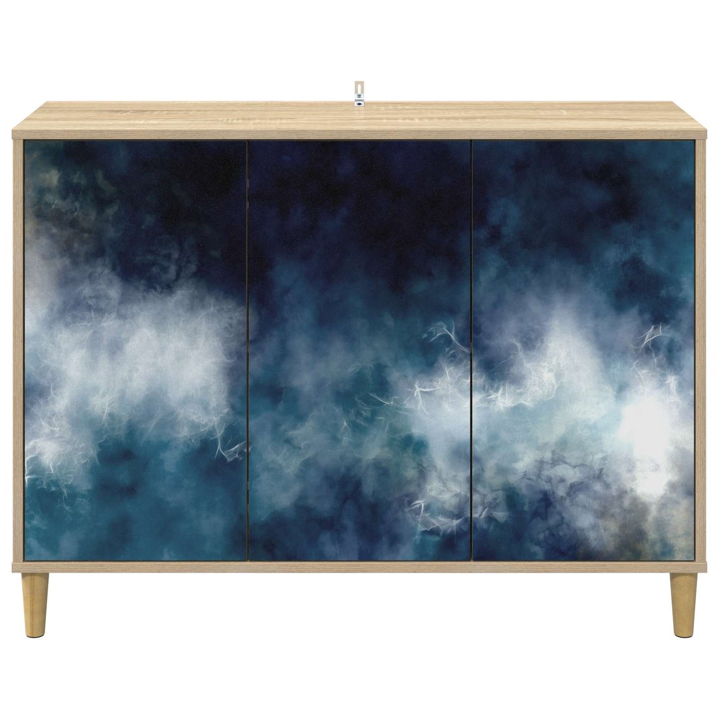 vidaXL Sideboard RAALTE Sonoma 102 x 33 x 75 cm Engineered Wood